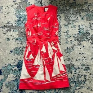 Maeve Wendy sailboat red tailored pocket lined dress 2